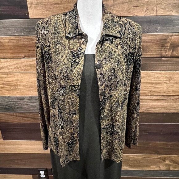 Vintage Women's Coldwater Creek Maxi Sleeveless Dress and Jacket, Size 8 - Picture 6 of 16